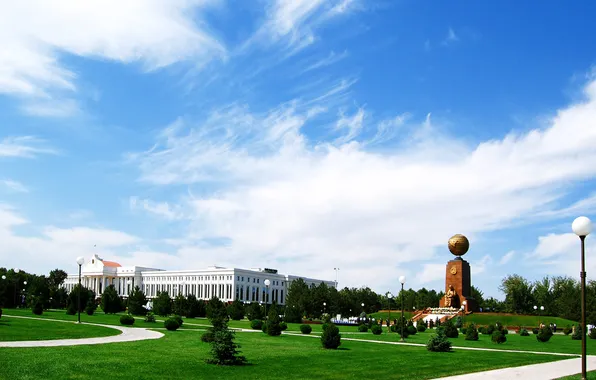 Картинка облако, монумент, Узбекистан, Ташкент