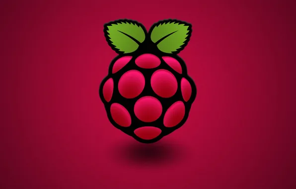 Компьютер, малина, цвет, ягода, листик, Raspberry Pi