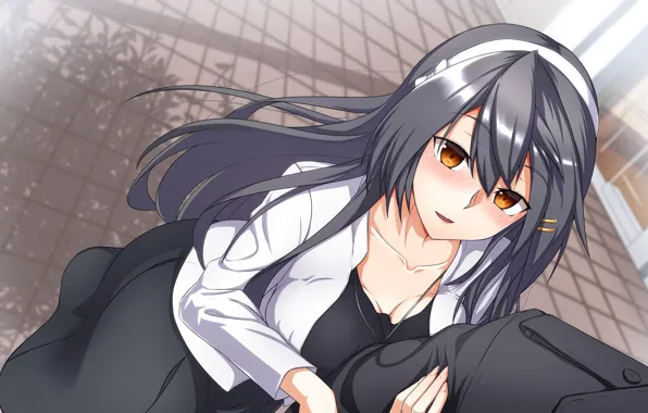 Admiral, kantai collection, haruna, carmine (ucdio)