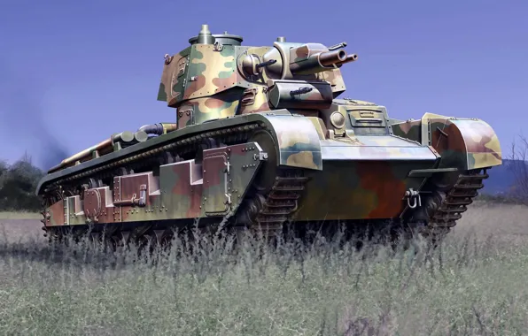 Рисунок, арт, Panzerkampfwagen, Neubaufahrzeug, Рейнметалл, германский опытный средний танк, Nb.Fz., машина новой постройки