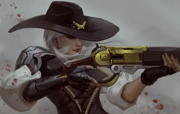 Картинка девушка, игра, охотник, Overwatch