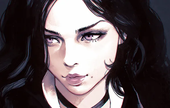 Девушка, лицо, ведьмак, The Witcher 3: Wild Hunt, the witcher 3, yennefer