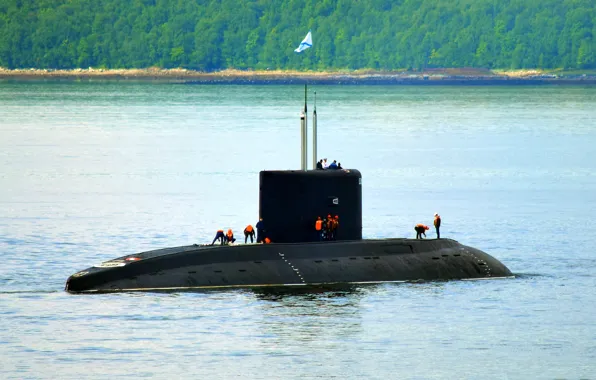 Лодка, подводная, дизельная, Калуга