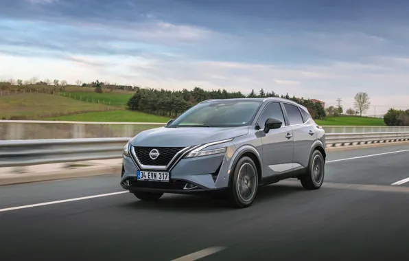 Nissan, road, Qashqai, 2022