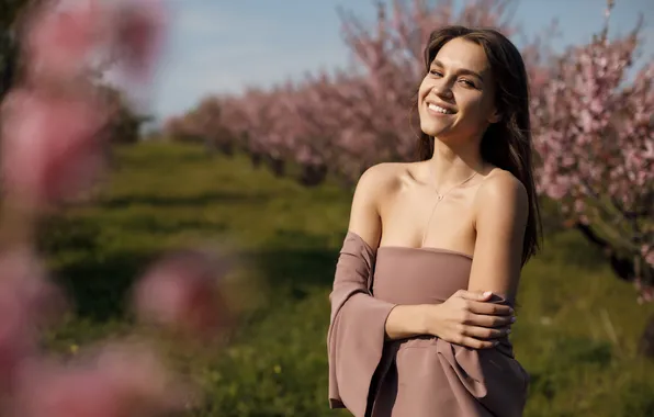Girl, nature, beautiful, model, cute, long-haired