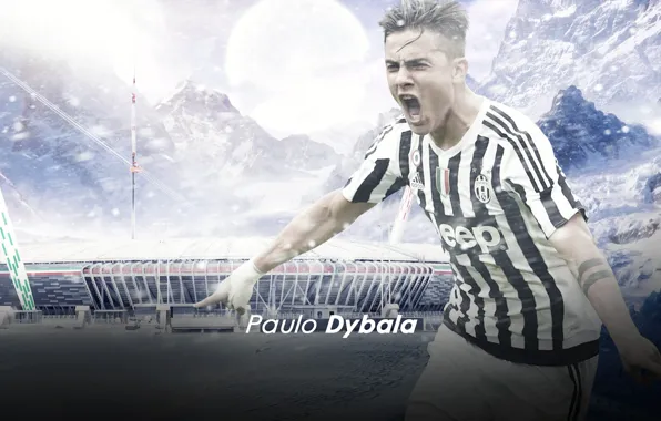 Wallpaper, sport, stadium, football, player, Paulo Dybala, Juventus FC, Juventus Stadium