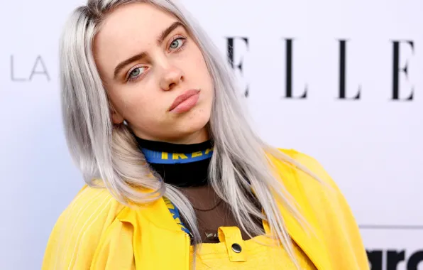 Волосы, блондинка, певица, singer, Billie Eilish, Билли Айлиш