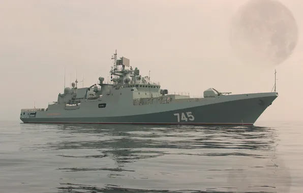 Туман, луна, фрегат, Адмирал Григорович