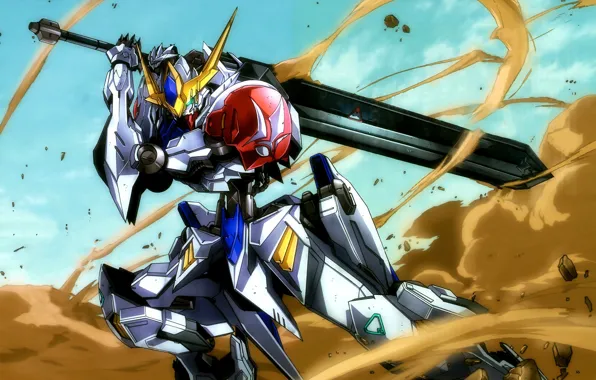 Робот, пыль, Mobile Suit Gundam