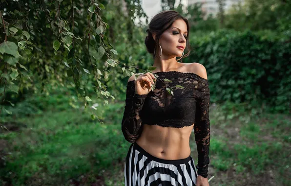 Картинка white, sexy, black, pretty, brunette, Георгий Дьяков