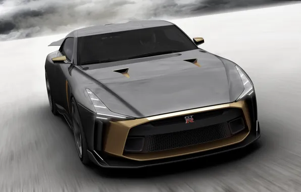 Concept, Nissan, вид спереди, 2018, ItalDesign, GT-R50