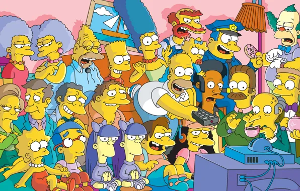 Картинка Симпсоны, The Simpsons, Homer Simpson, Springfield