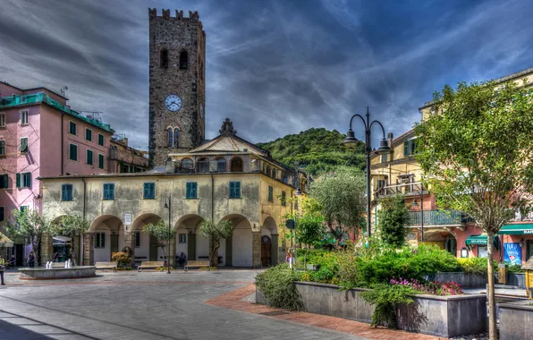 Картинка HDR, Италия, Liguria, Monterosso