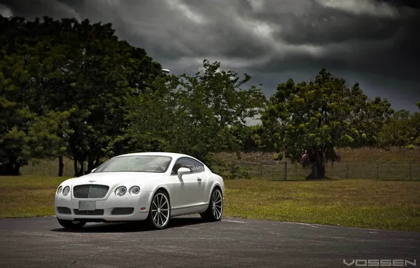 Картинка тюнинг, диски, vossen, бэнтли, Bentley Continental GT