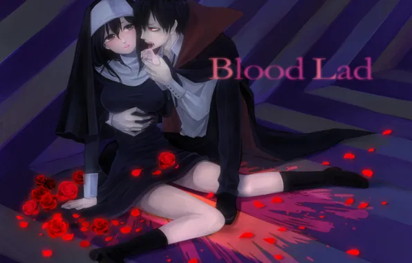 Девушка, аниме, арт, Стаз, Кровавый парень, Blood Lad