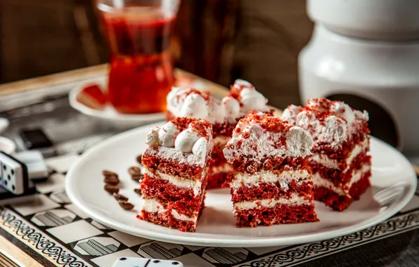 Cake, food, dessert, tea