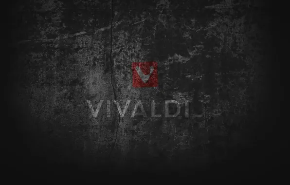 Black, grey, grunge, browser, computer art, Vivaldi browser, Vivaldi