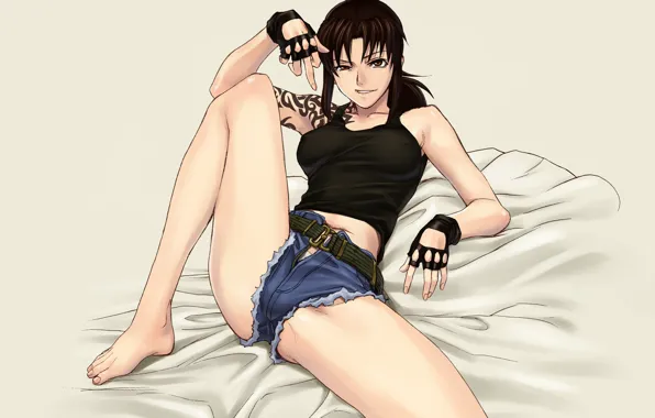 Жест, black lagoon, revy, реви, пираты черной лагуны