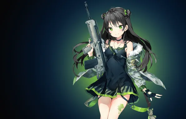 Картинка gun, game, weapon, anime, rifle, bishojo, Girl Frontline