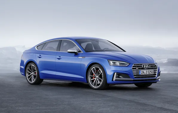 Картинка Audi, German, Blue, 2018, A5, S5