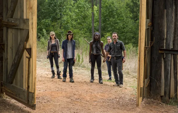 Забор, ворота, The Walking Dead, Season 7