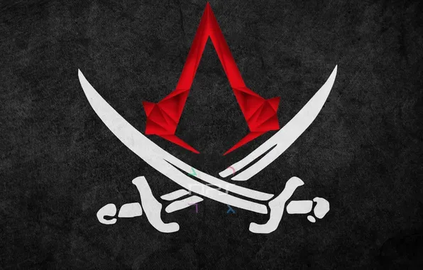 Фон, эмблема, Black Flag, Assassins Creed 4
