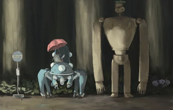 Пародия, татикома, Ghost in the Shell, тоторо