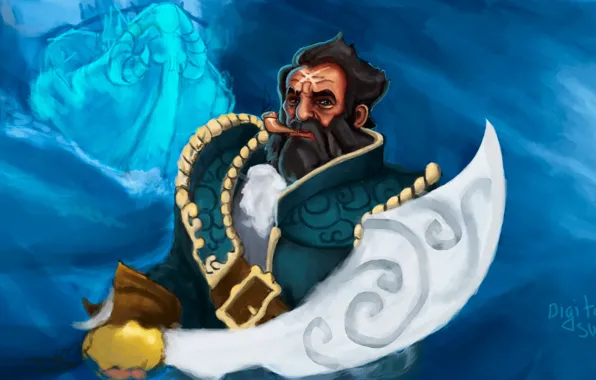 Море, dota, дота, hero, Kunkka