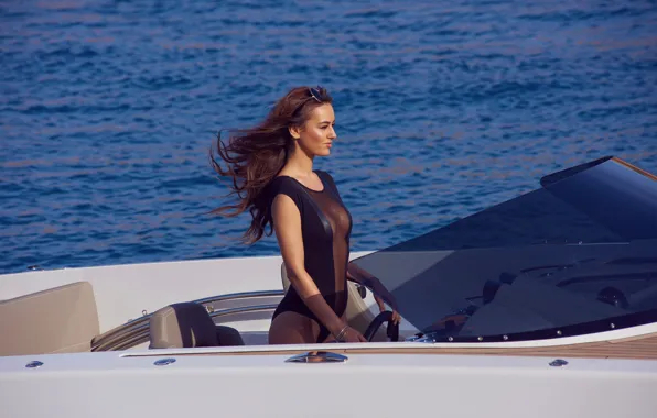 Картинка яхта, ветер, море, вода, красивая, девушка, Veronika Klimovits