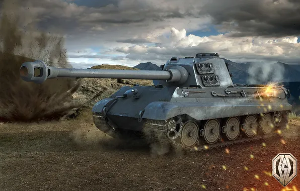 Картинка танк, танки, WoT, Мир танков, Tiger II, tank, World of Tanks, tanks