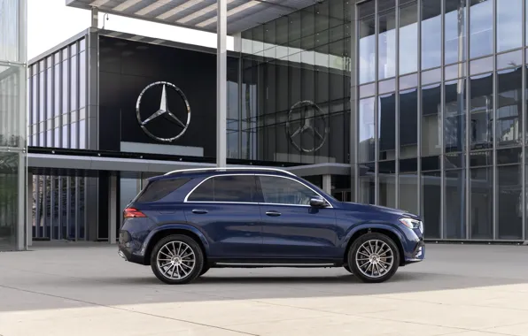 Mercedes, вид сбоку, мерседес, AMG Line, Mercedes-Benz GLE 450 E 4MATIC