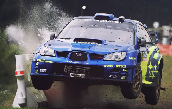 Авто, Subaru, Impreza, Спорт, Машина, Гонка, WRX, Брызги