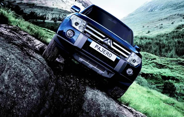 Авто, Горы, Mitsubishi, Pajero, Avto