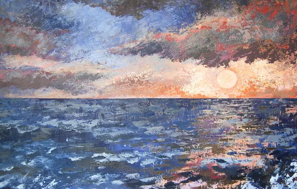 Картинка море, картина, живопись
