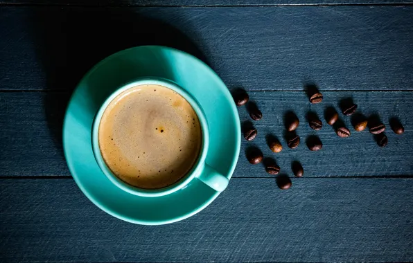 Кофе, чашка, кофейные зерна, блюдце, coffee, Cup, coffee beans, saucer