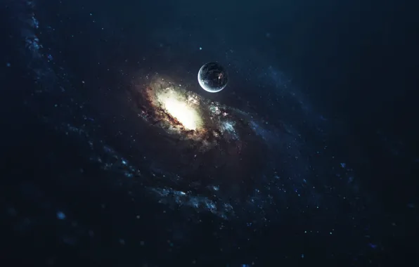 Звезды, Планета, Космос, Звезда, Star, Арт, Stars, Space