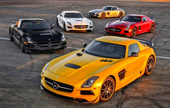 Картинка Mercedes-Benz, AMG, SLS, Black Series