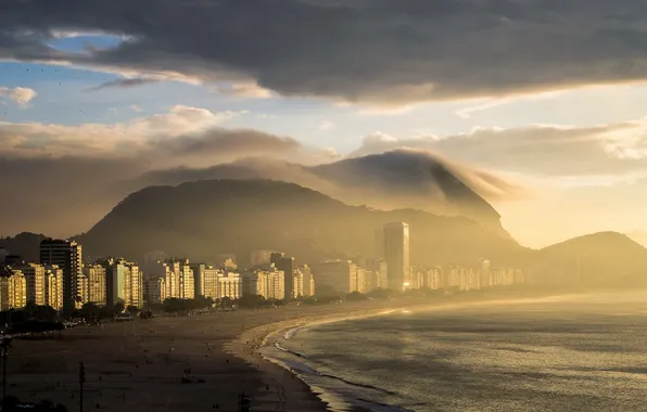 Картинка море, утро, Rio de Janeiro