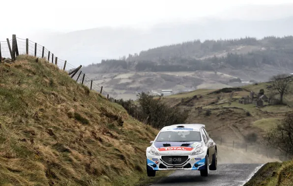 Прыжок, Peugeot, Rally, 208, T16, ERC