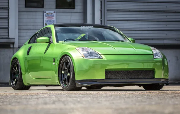 Nissan, Green, 350Z