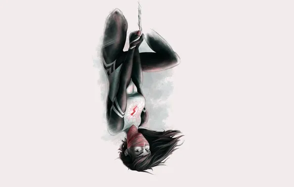 Девушка, паутина, шелк, костюм, комиксы, марвел, MARVEL, Silk