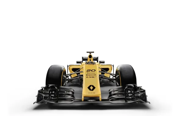 Белый фон, Renault, формула 1, болид, Formula 1, рено, R.S.16