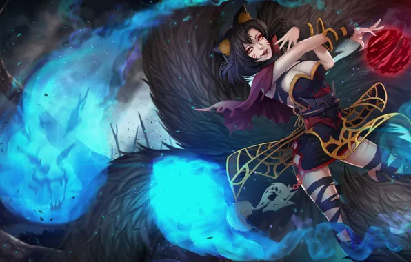 Девушка, призраки, League of Legends, Лига Легенд