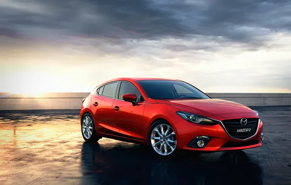 Красный, Mazda, хэтчбек, RED, skyactiv