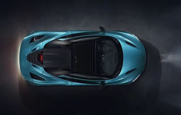 McLaren, вид сверху, Spider, 720S, 2019