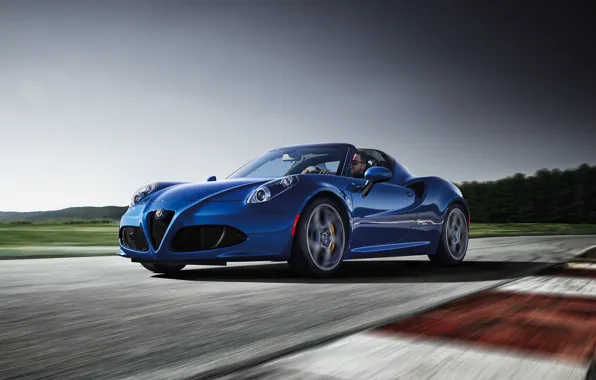 Гоночный трек, 2018, Alfa Romeo 4C, Spider Italia