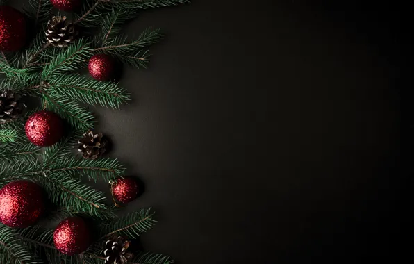 Шары, елка, Новый Год, Рождество, Christmas, balls, New Year, decoration