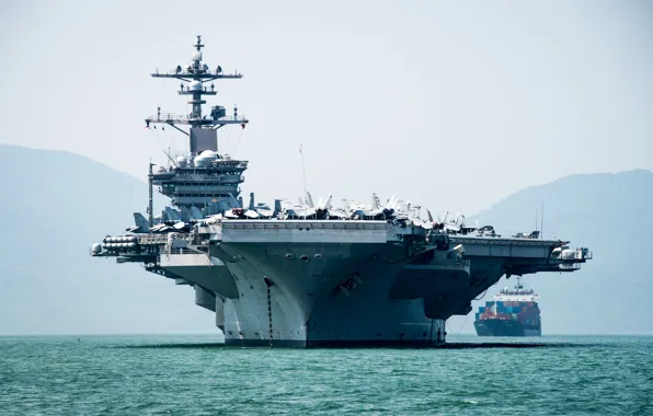 Море, авианосец, USS Carl Vinson, CVN 70