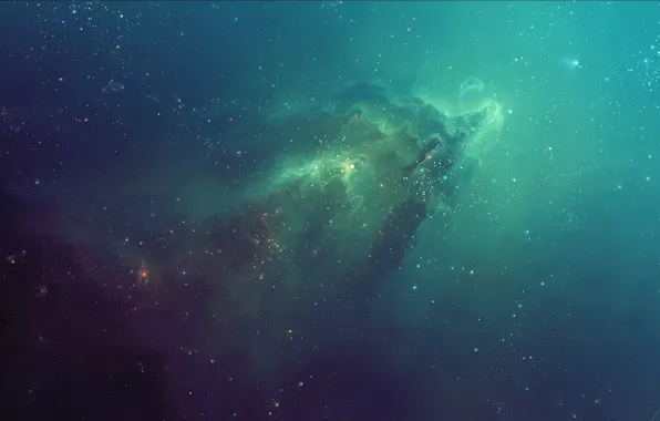 Картинка космос, звезды, туманность, арт, nebula, hellsescapeartist