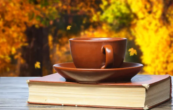 Осень, кофе, чашка, книга, cup, coffee, books